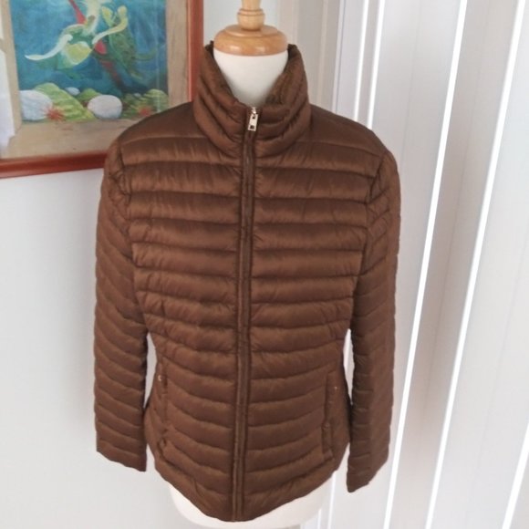 Zara Jackets & Blazers - Zara Bronze Down Puffer Jacket